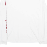CHAMPION Womens T-Shirt White Long Sleeve S