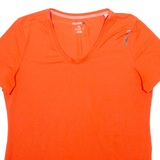 REEBOK Womens T-Shirt Orange XL