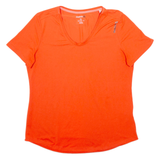 REEBOK Womens T-Shirt Orange XL