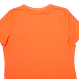 REEBOK Womens T-Shirt Orange XL