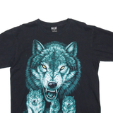 WILD Wolf Pack Mens T-Shirt Black L