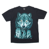 WILD Wolf Pack Mens T-Shirt Black L