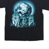WILD Wolf Pack Mens T-Shirt Black L
