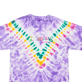 HANES St Thomas Mens Tie Dye T-Shirt Purple M