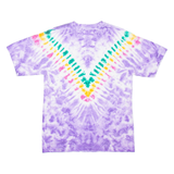 HANES St Thomas Mens Tie Dye T-Shirt Purple M