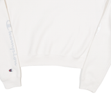 CHAMPION Crop Womens Sweatshirt White S