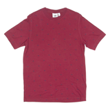 ADIDAS ORIGINALS All Over Print Mens T-Shirt Maroon Crew Neck S
