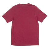ADIDAS ORIGINALS All Over Print Mens T-Shirt Maroon Crew Neck S
