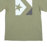 CONVERSE Mens T-Shirt Green Crew Neck S