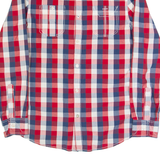 LEE COOPER Mens Shirt Red Gingham Long Sleeve L