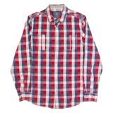LEE COOPER Mens Shirt Red Gingham Long Sleeve L