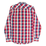 LEE COOPER Mens Shirt Red Gingham Long Sleeve L
