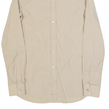 BURBERRY Womens Plain Shirt Beige Long Sleeve XS