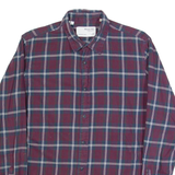 SELECTED HOMME Slim Fit Mens Shirt Blue Check Long Sleeve L