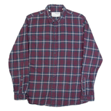 SELECTED HOMME Slim Fit Mens Shirt Blue Check Long Sleeve L