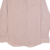BENETTON Womens Shirt Pink Crazy Pattern Long Sleeve L