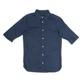ALL SAINTS Mens Plain Shirt Blue XS