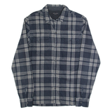 ALL SAINTS Mens Shirt Black Check Long Sleeve XS