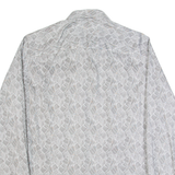 TED BAKER Mens Shirt Grey Crazy Pattern Long Sleeve M