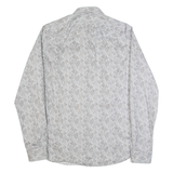 TED BAKER Mens Shirt Grey Crazy Pattern Long Sleeve M