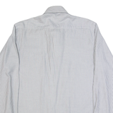 VAN HEUSEN Mens Shirt Black Striped Long Sleeve L