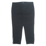 TOMMY HILFIGER Womens Trousers Black Regular Tapered W30 L23