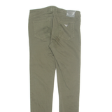 ARMANI JEANS Womens Trousers Green Regular Tapered W28 L29