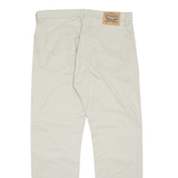 LEVI'S Mens Trousers Grey Regular Straight W36 L32
