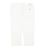 TOMMY HILFIGER Womens Corduroy Trousers White Regular Tapered W30 L31