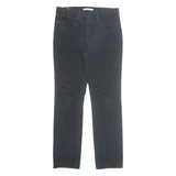 LEVI'S Womens Trousers Black Regular Tapered W31 L32