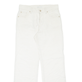 ANGELS Womens Trousers White Regular Straight W30 L30