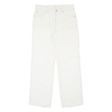 ANGELS Womens Trousers White Regular Straight W30 L30