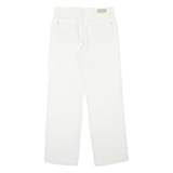 ANGELS Womens Trousers White Regular Straight W30 L30