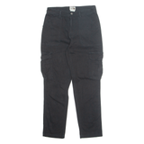THE MOUNTAIN Cargo Mens Trousers Black Regular Tapered W28 L29