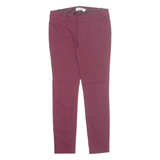 CALVIN KLEIN Womens Trousers Pink Regular Tapered W27 L28