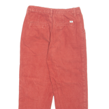 VANS Chino Mens Corduroy Trousers Orange Regular Tapered W26 L25
