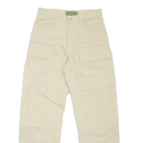TIMBERLAND Cargo Outdoor Mens Trousers Beige Regular Straight W30 L31
