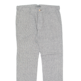 REISS Chino Womens Trousers Grey Regular Straight W34 L32