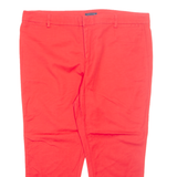 TOMMY HILFIGER Chino Womens Trousers Red Regular Tapered W40 L23