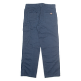 DICKIES Cargo Womens Trousers Blue Regular Straight W32 L30