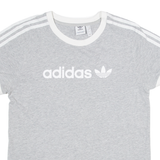 ADIDAS Womens T-Shirt Grey UK 6