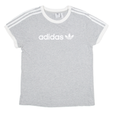 ADIDAS Womens T-Shirt Grey UK 6