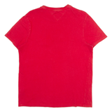 TOMMY HILFIGER Mens T-Shirt Red S