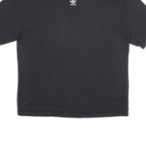 ADIDAS Womens T-Shirt Black UK 8
