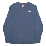 THE NORTH FACE Mens T-Shirt Blue Long Sleeve S