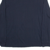 CHAMPION Mens T-Shirt Blue Long Sleeve M