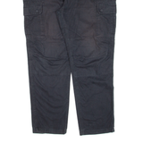 DICKIES Cargo Workwear Womens Trousers Black Relaxed Tapered W38 L29