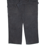 DICKIES Carpenter Double-knee Workwear Womens Trousers Black Straight W40 L29
