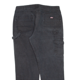 DICKIES Carpenter Double-knee Workwear Womens Trousers Black Straight W40 L29