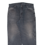 DICKIES Carpenter Workwear Mens Trousers Blue Relaxed Straight W37 L29